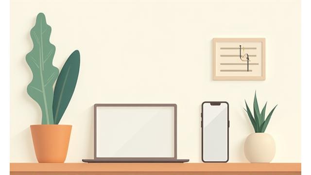 6月のトレンドレポート表紙、ミニマリストアプリのアイコン